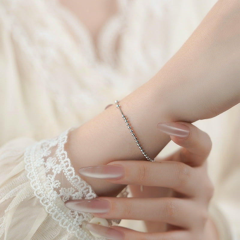 D廠-S925純銀原子手鍊極簡風幾何小眾韓風氣質精美高級手飾批發「YC4651SL_2」25.06-1