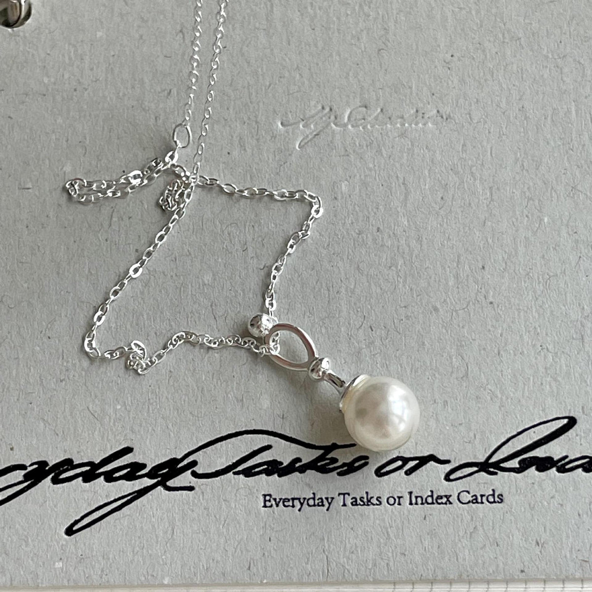 F廠-韓國韓版925純銀珍珠項鍊簡約氣質ins百搭小紅書項鍊「B1359」25.05-3