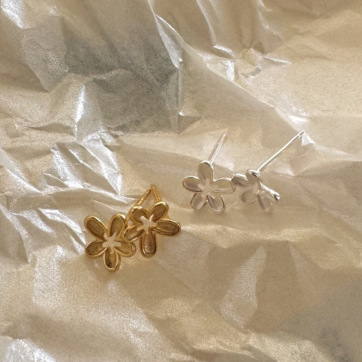 F廠-韓國韓版925純銀小花耳釘耳環簡約氣質百搭ins風耳飾「C1313」25.05-2