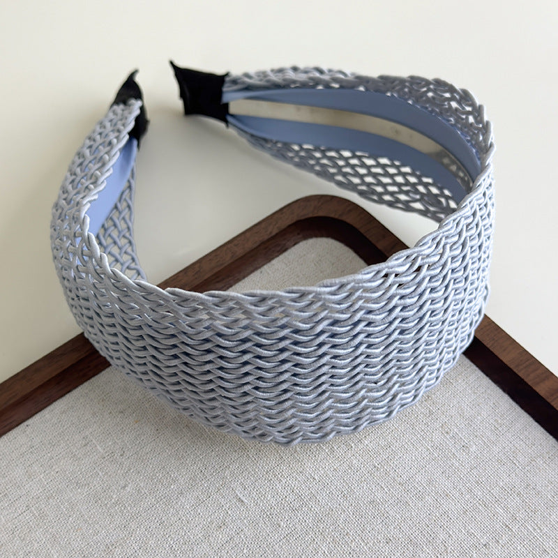 E廠-波西米壓風氣質編織鏤空寬邊髮箍頭飾甜美森系氣質網髮箍髮卡髮飾「27112」25.06-4