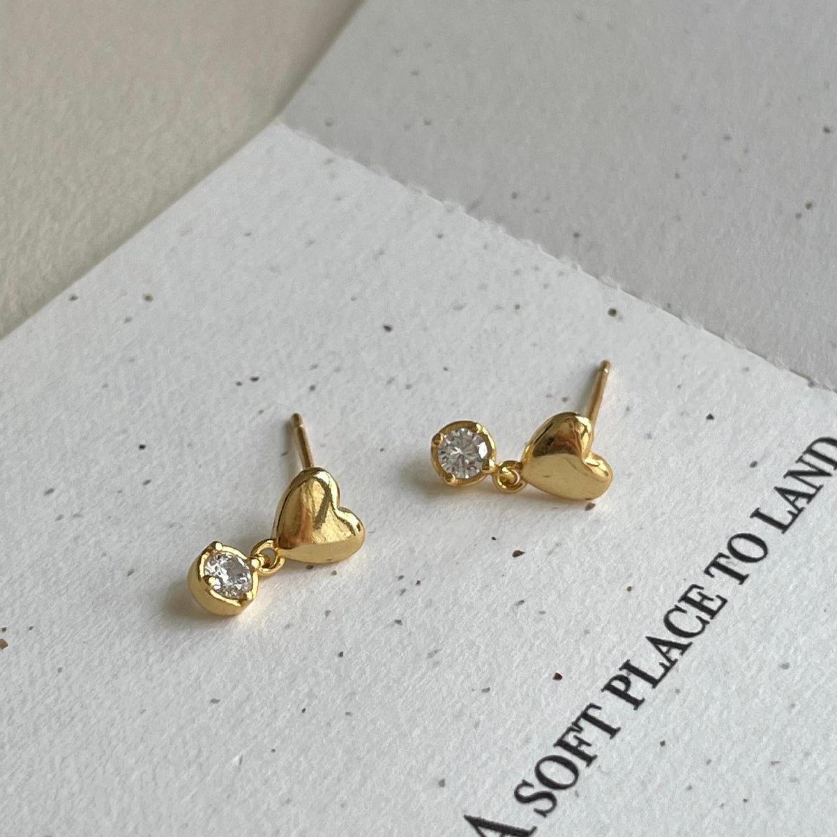 F廠-韓國韓版925純銀愛心鋯石耳釘耳環簡約氣質百搭ins風耳飾「C1421」25.08-3