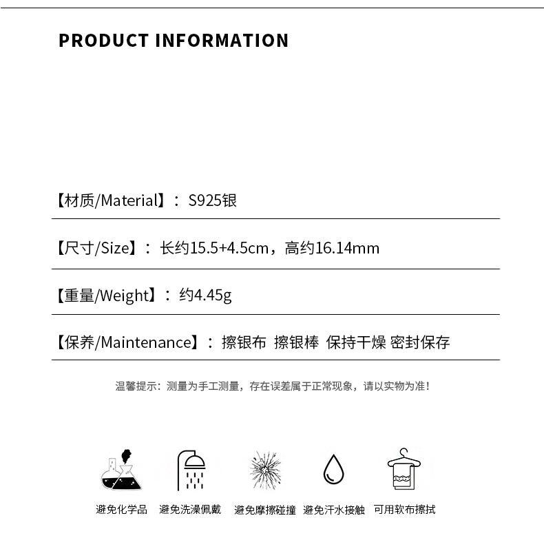 D廠-S925純銀小眾設計款蝴蝶結草莓晶/海藍寶/灰月光甜美手飾批發「YC5517SL」24.08-5