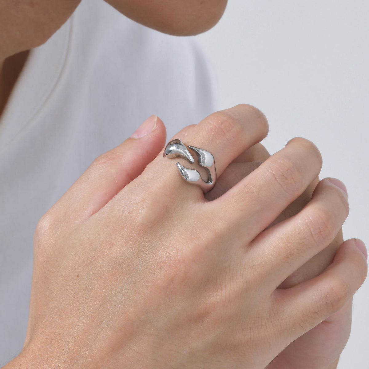 G廠-鈦鋼飾品 歐美潮流手飾批發不鏽鋼不規則幾何戒指男士指環「RC-839」25.05-5