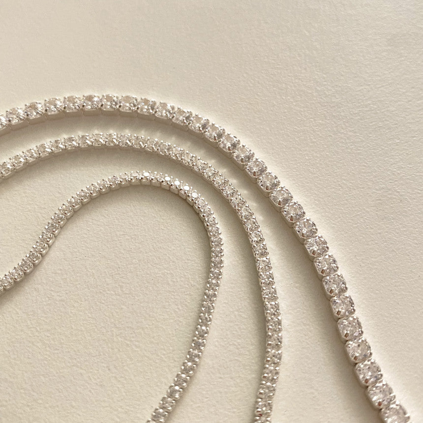 F廠-韓國韓國925純銀滿鑽鋯石手鍊簡約INS小紅書幾何手鍊「A356」25.08-2