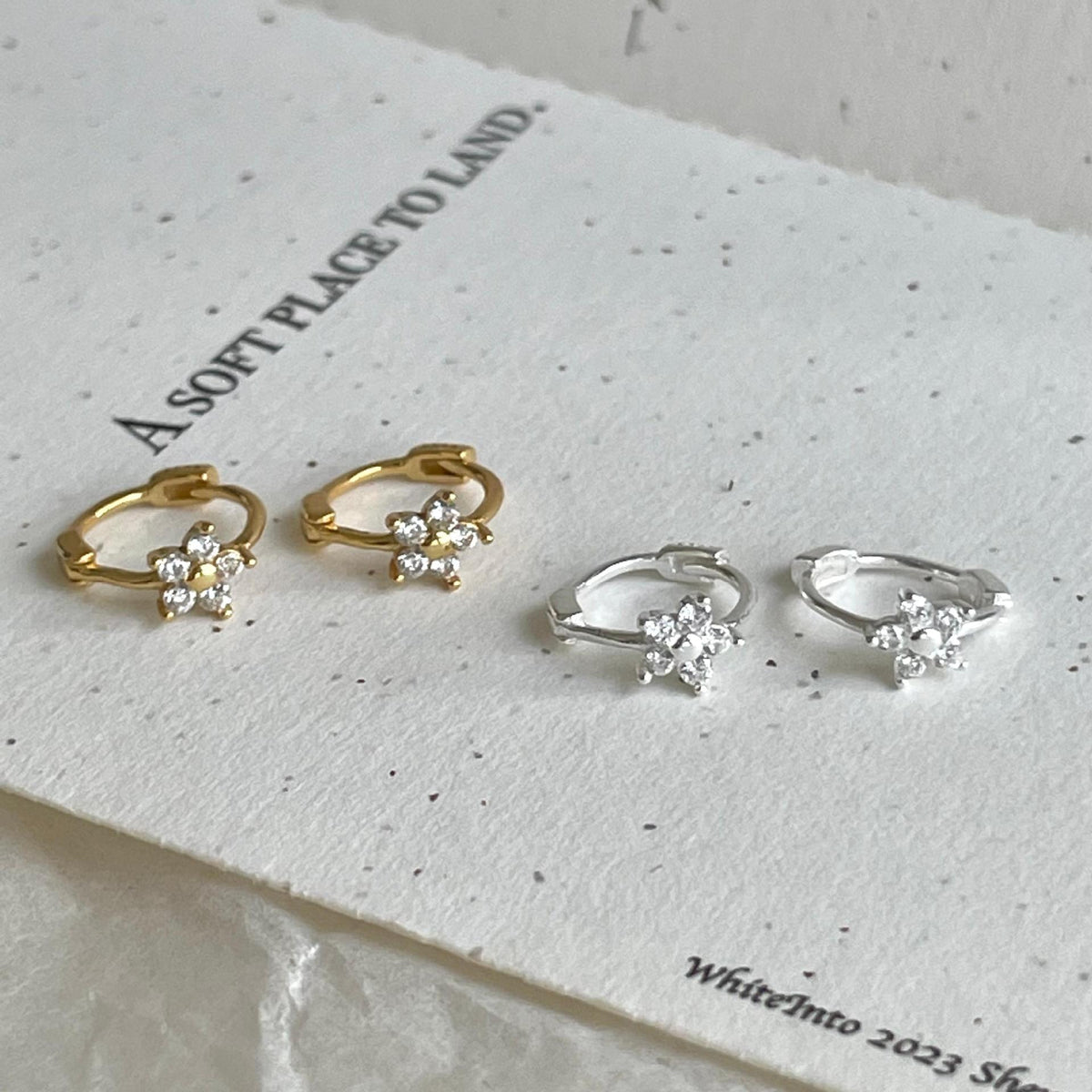 F廠-韓國韓版925純銀鋯石耳扣耳釘女簡約時尚ins小紅書耳環「C1409」25.09-3