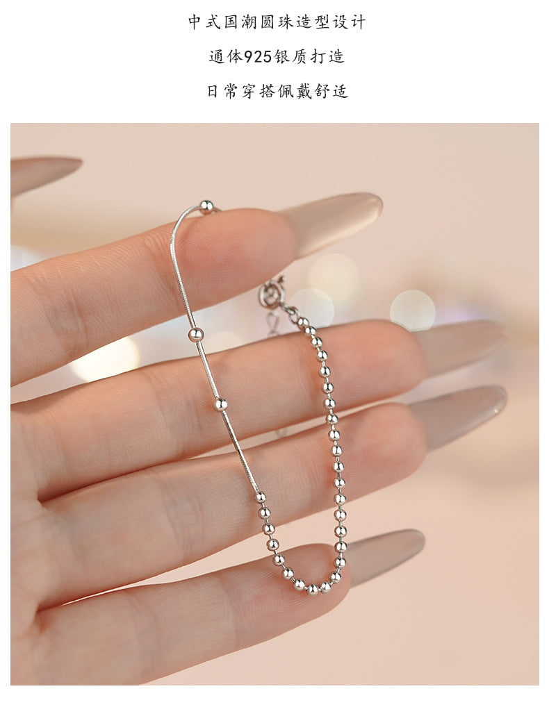 D廠-S925純銀原子手鍊極簡風幾何小眾韓風氣質精美高級手飾批發「YC4651SL_2」25.06-1