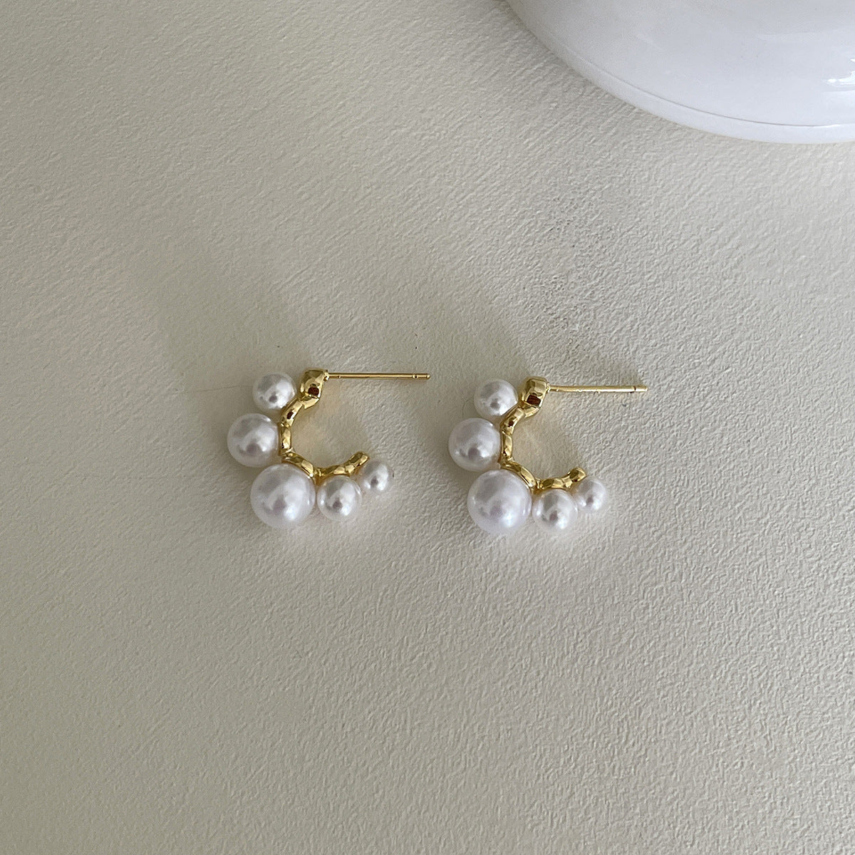 C廠-韓式珍珠耳環女小眾設計高級感氣質時尚ins耳釘大氣輕奢爆款耳飾「EH-4110」25.10-5