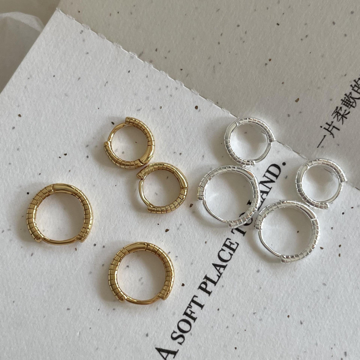 F廠-韓國韓版925純銀耳扣耳釘耳環簡約氣質百搭ins風耳飾「C1381」25.03-4