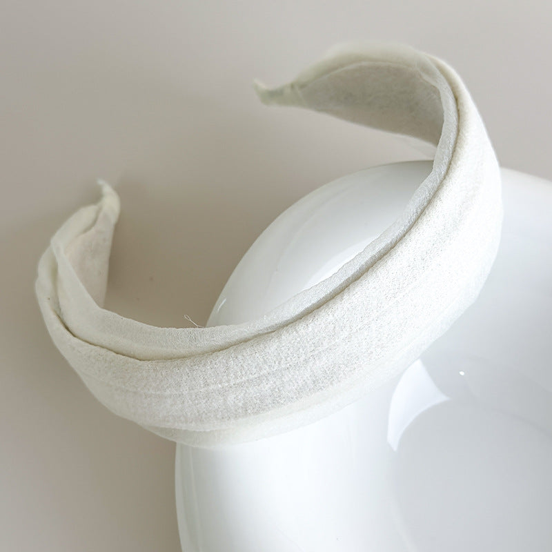 E廠-春夏氛圍感娟紗寬邊髮箍女日常外戴高顱頂洗臉頭箍布藝壓髮卡頭飾「27047」25.06-2