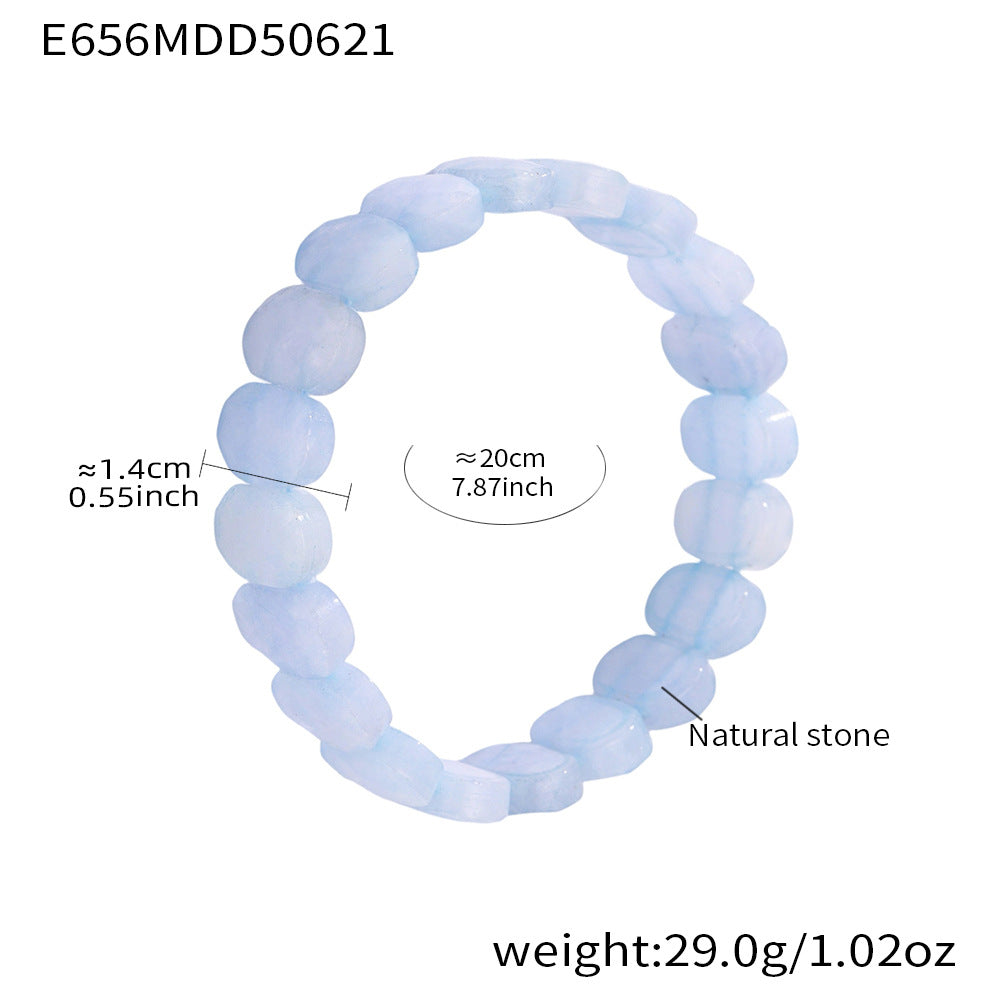 B廠-高品質暈染天然石手排手鐲簡約大氣珠寶鐲子手環飾品批發女「E656」25.06-4