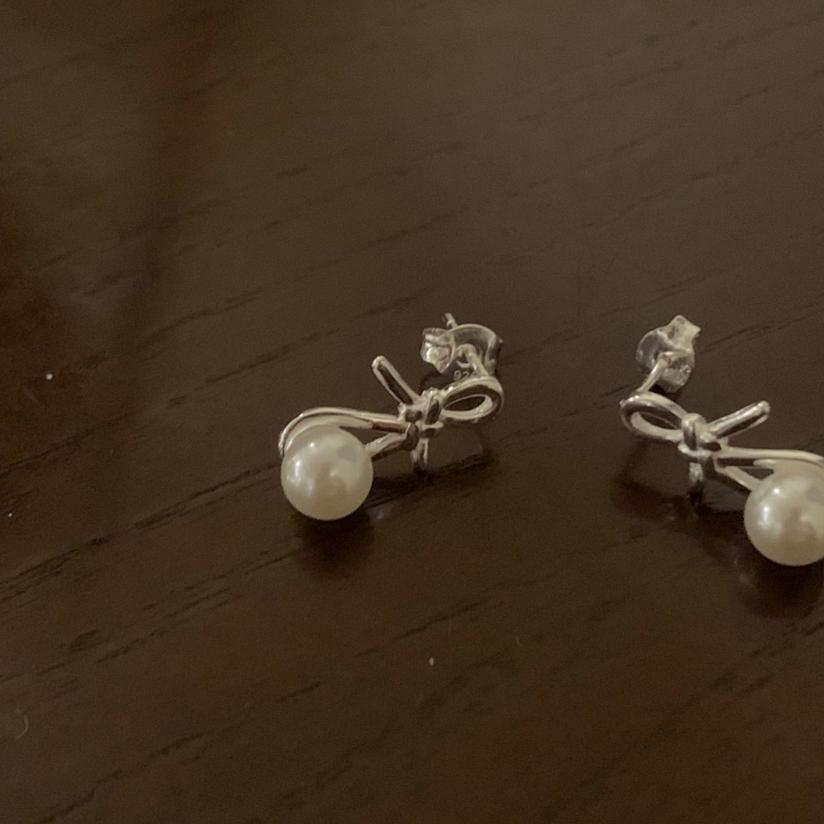F廠-韓國韓版925純銀珍珠耳釘簡約氣質百搭ins風耳飾「C1400」25.05-1