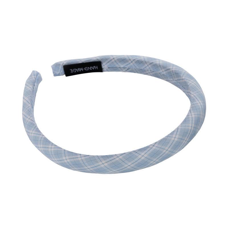 E廠-韓版小清新甜美學院風格紋布藝海綿髮箍百搭細款高顱頂頭箍髮卡女「25533」24.06-1