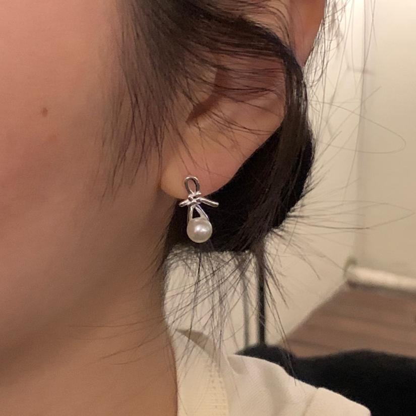 F廠-韓國韓版925純銀珍珠耳釘簡約氣質百搭ins風耳飾「C1400」25.05-1