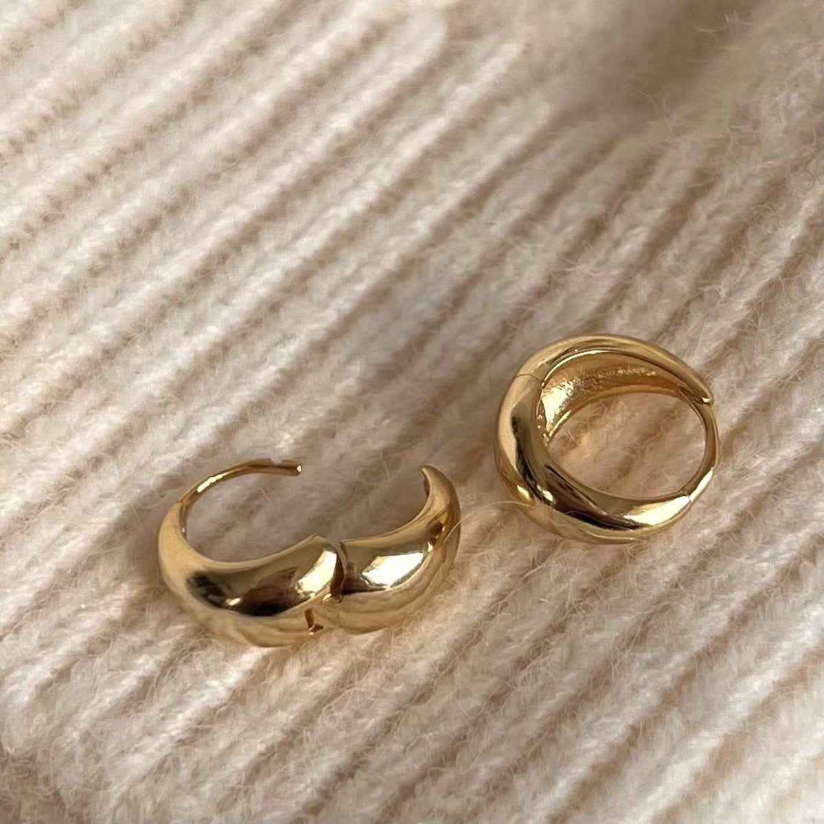 F廠-韓國韓版925純銀光面耳釘耳扣女簡約時尚ins風耳環耳飾「C960」25.08-2