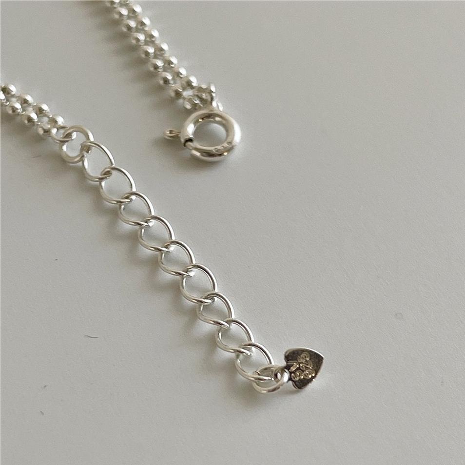 F廠-韓國韓版 S925純銀圓珠手鍊簡約幾何形細線條手鍊手飾「AF332」25.09-4