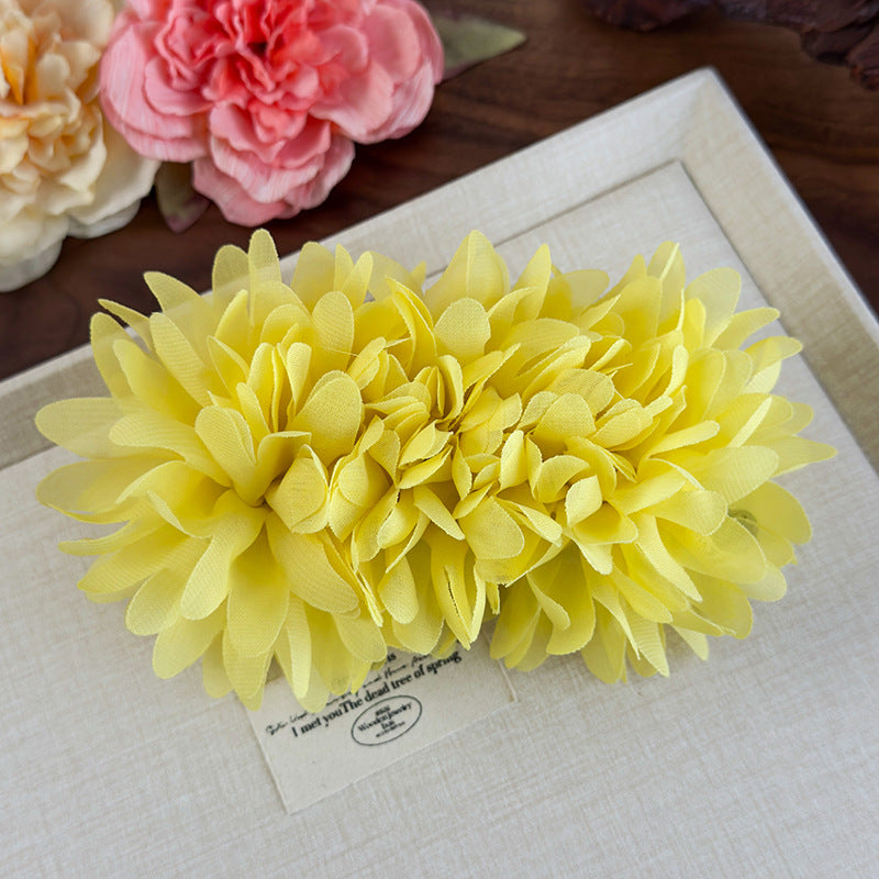 E廠-易夢玲同款花朵香蕉夾高級感氣質女盤髮馬尾抓夾一字夾扭扭夾髮夾「26965」25.05-4