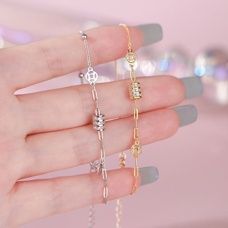 D廠-S925純銀幸運小蠻腰手鍊女氣質輕奢甜美簡約新款小眾設計手飾「YC4423SL_1」25.09-2