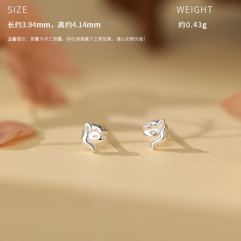 D廠-原創S999足銀萌馬搖財生肖馬輕奢耳環時尚本命年獨特耳飾批發「YC8536E_1 YC3961E_1 YC4060E_1」25.10-5