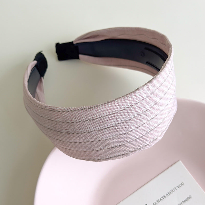 E廠-甜美粉色系波點褶皺寬邊髮箍女洗臉壓髮頭箍少女心溫柔髮捆髮飾夏「27177」25.07-1