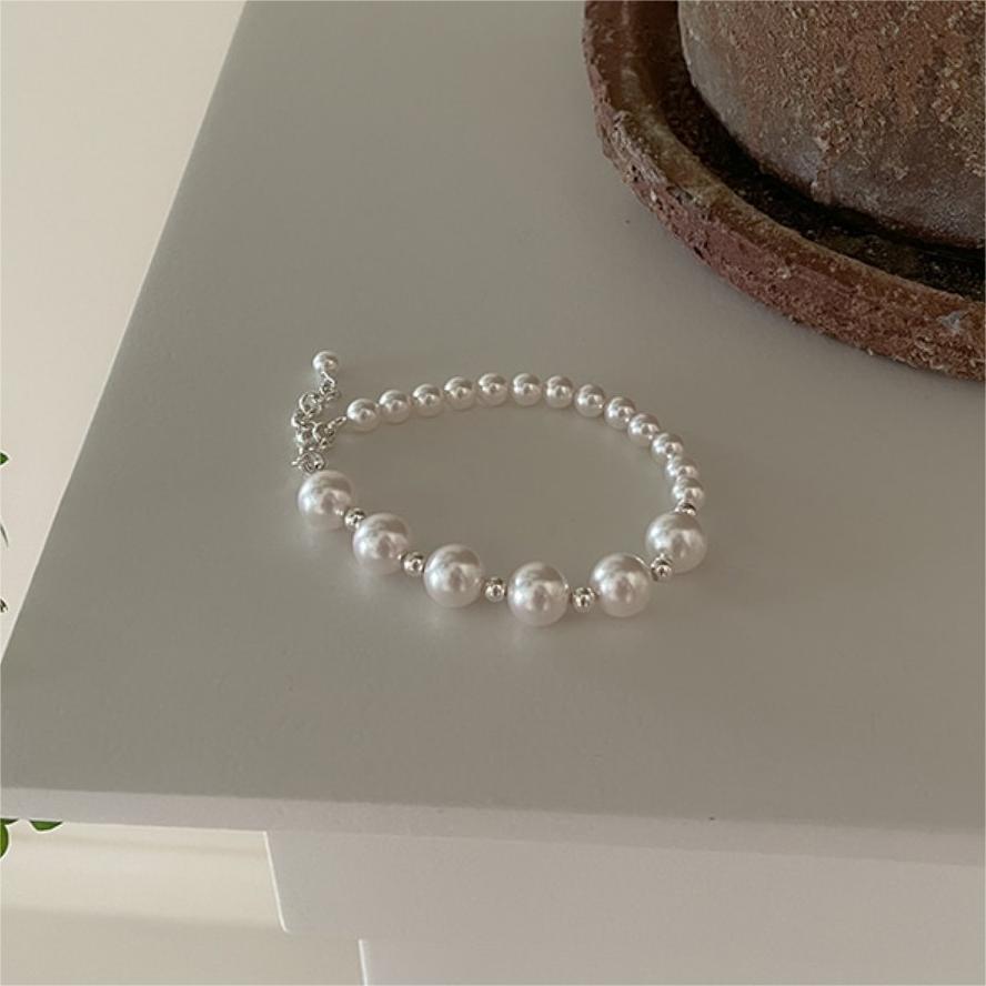F廠-韓國韓國925純銀珍珠手鍊簡約氣質百搭INS小紅書手鍊「A361」25.07-4
