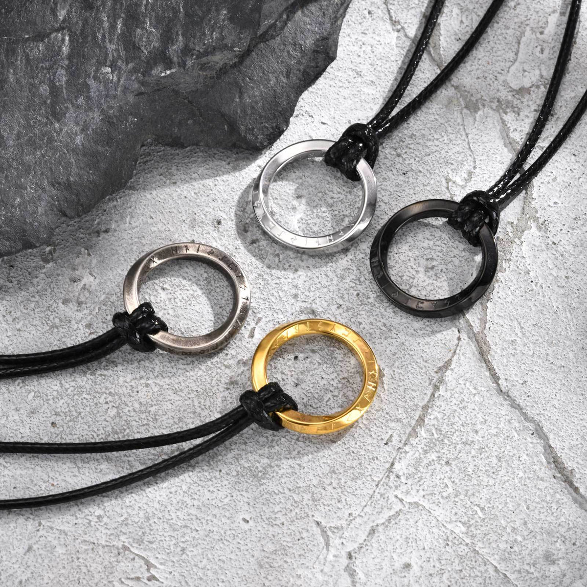 G廠-跨境歐美時尚飾品 不鏽鋼莫比烏斯吊墜項鍊男款「PN-1708」25.06-4