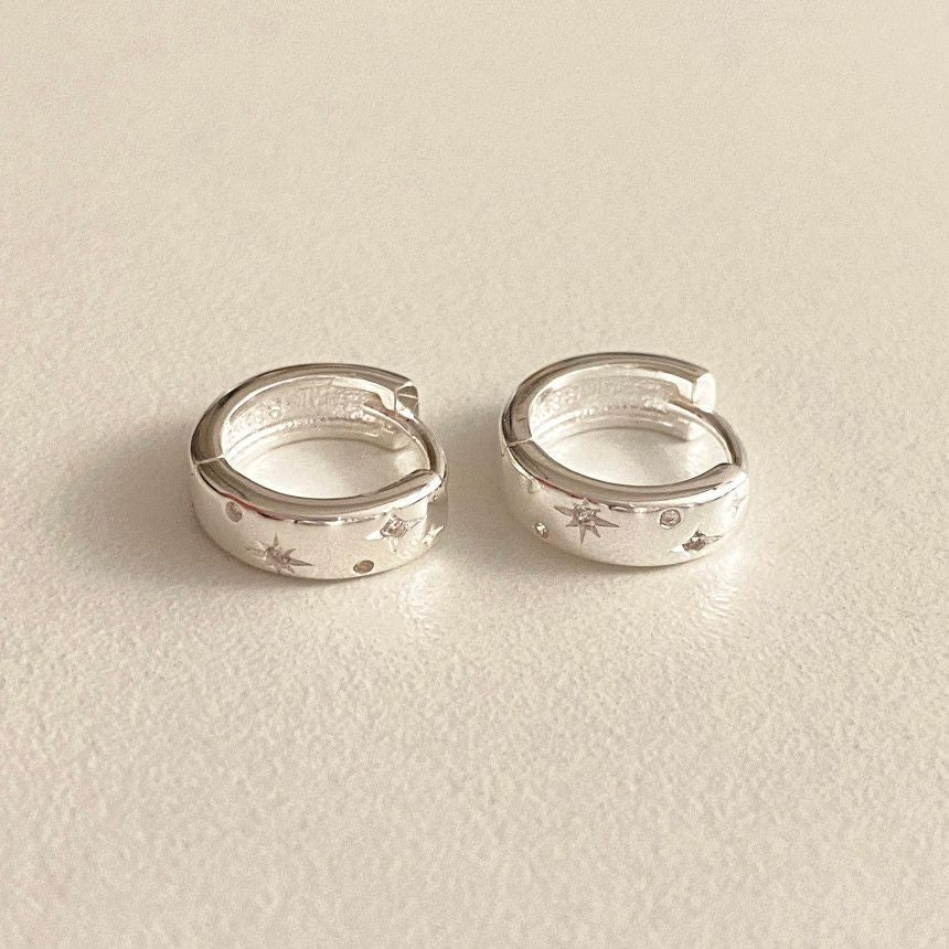 F廠-韓國韓版925純銀鋯石耳環耳釘簡約氣質百搭ins風耳飾「C1353」25.04-4