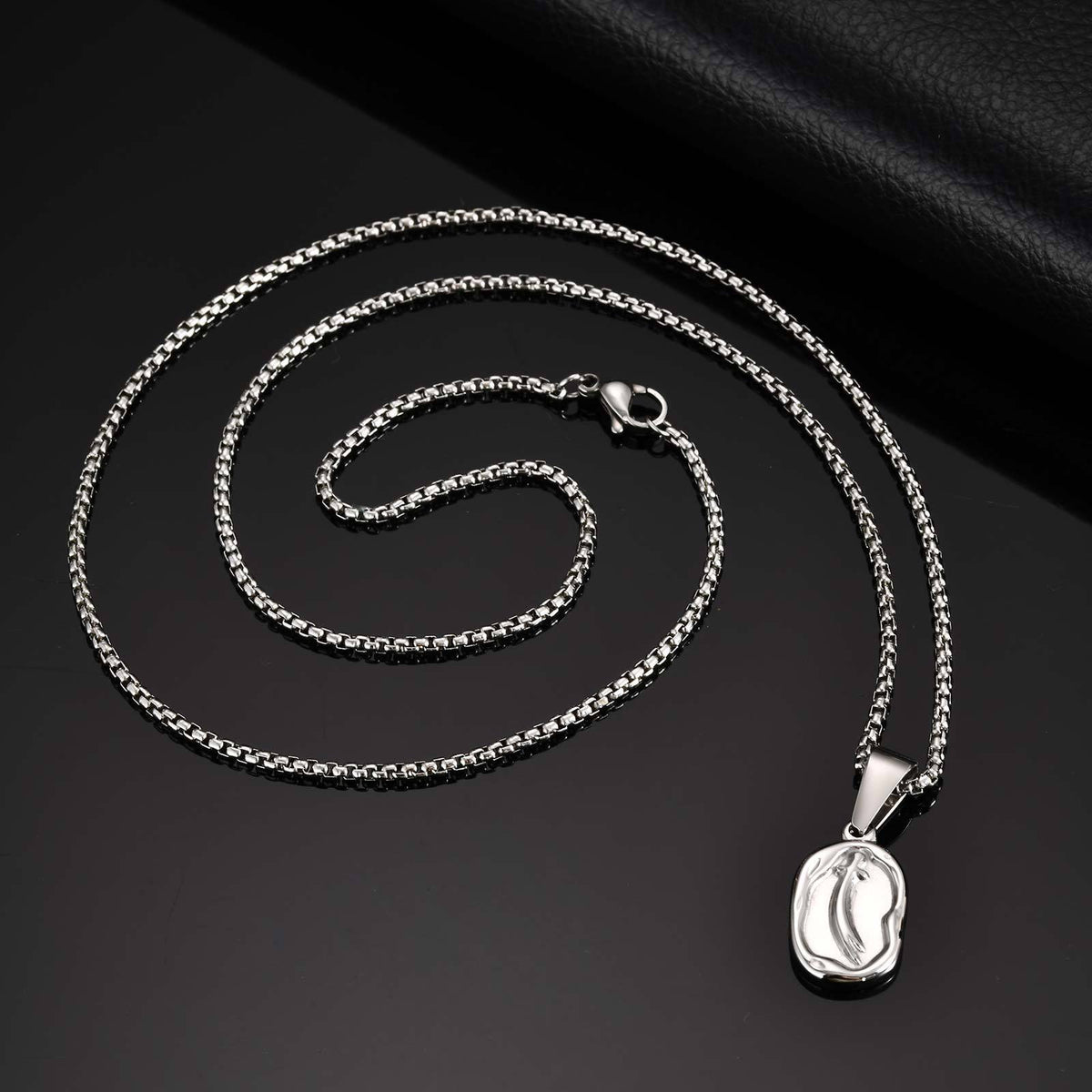 G廠-不鏽鋼男士日常疊戴佐勒菲爾卡劍吊墜街頭造型項鍊「PN-2254」25.10-5