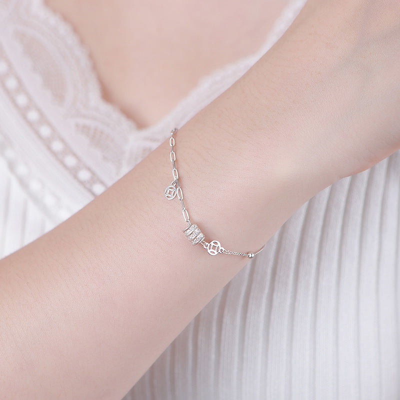D廠-S925純銀幸運小蠻腰手鍊女氣質輕奢甜美簡約新款小眾設計手飾「YC4423SL_1」25.09-2