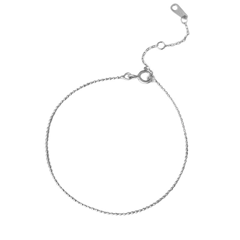 D廠-S925純銀極簡風圓珠細款手鍊女幾何小眾韓風氣質精美高級手飾「YC4933SL_1」25.10-2