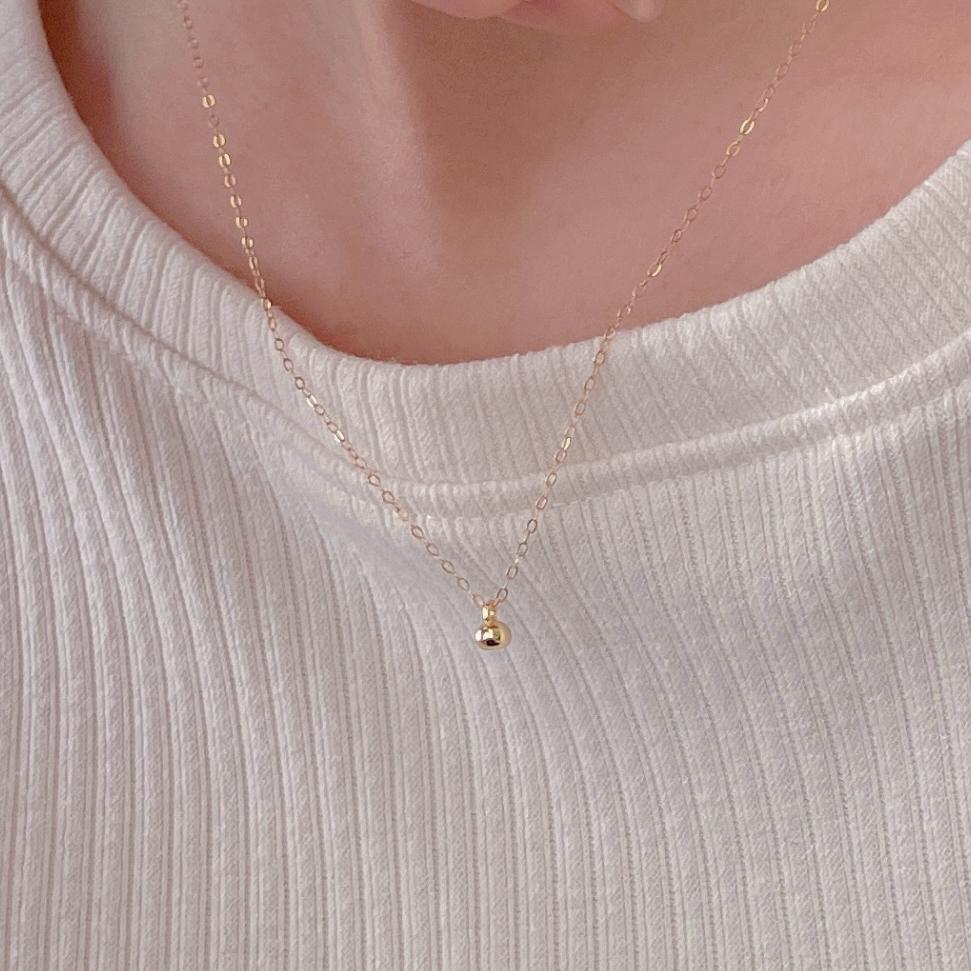 F廠-韓國韓版925純銀豆豆項鍊簡約氣質ins百搭小紅書項鍊「B1352」25.05-4
