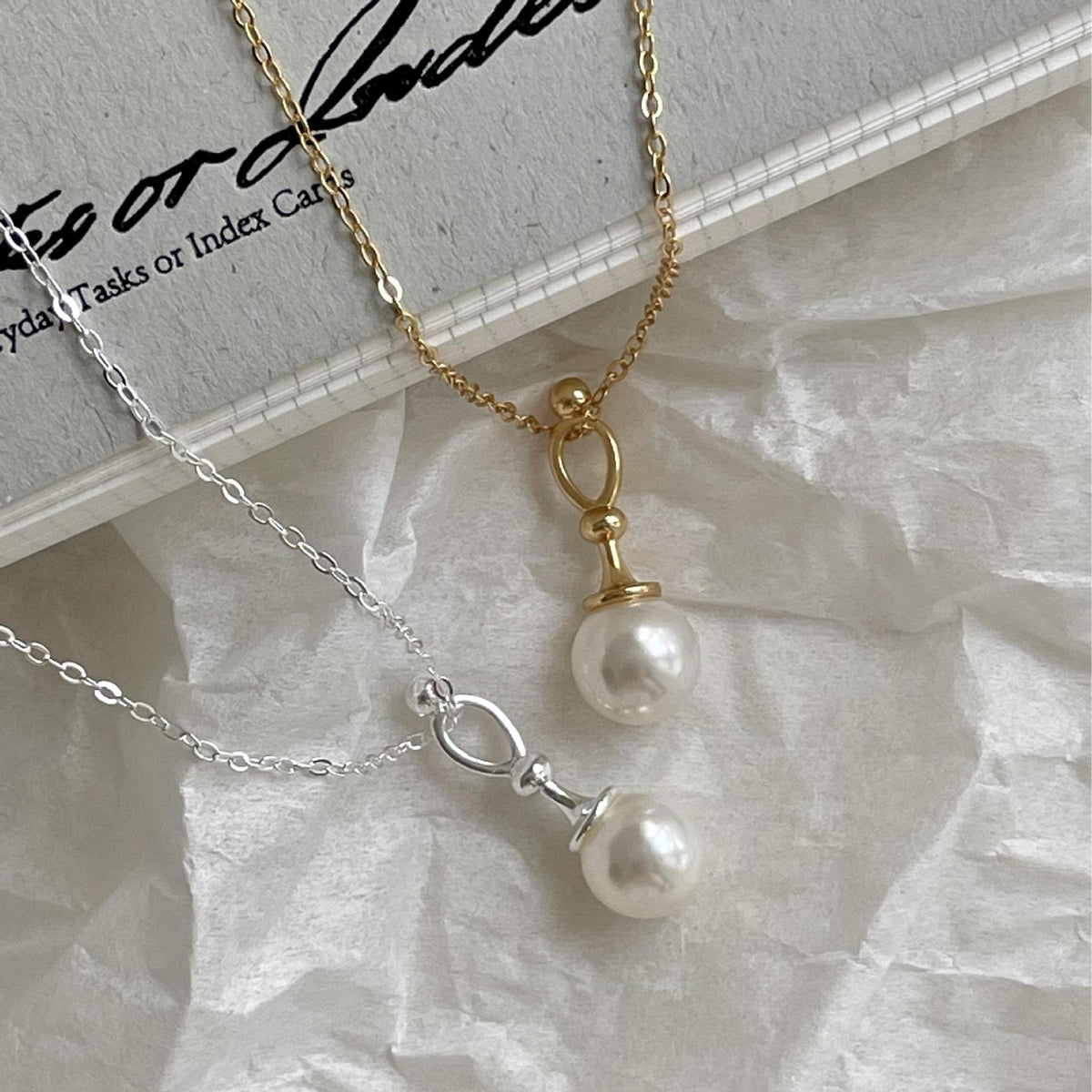 F廠-韓國韓版925純銀珍珠項鍊簡約氣質ins百搭小紅書項鍊「B1359」25.05-3
