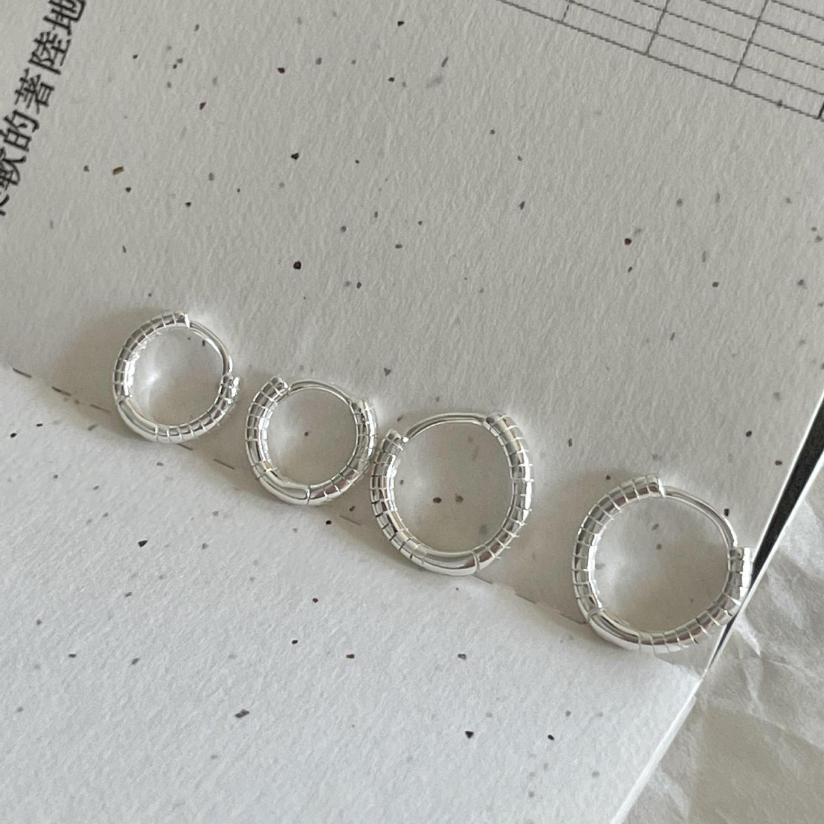 F廠-韓國韓版925純銀耳扣耳釘耳環簡約氣質百搭ins風耳飾「C1381」25.03-4