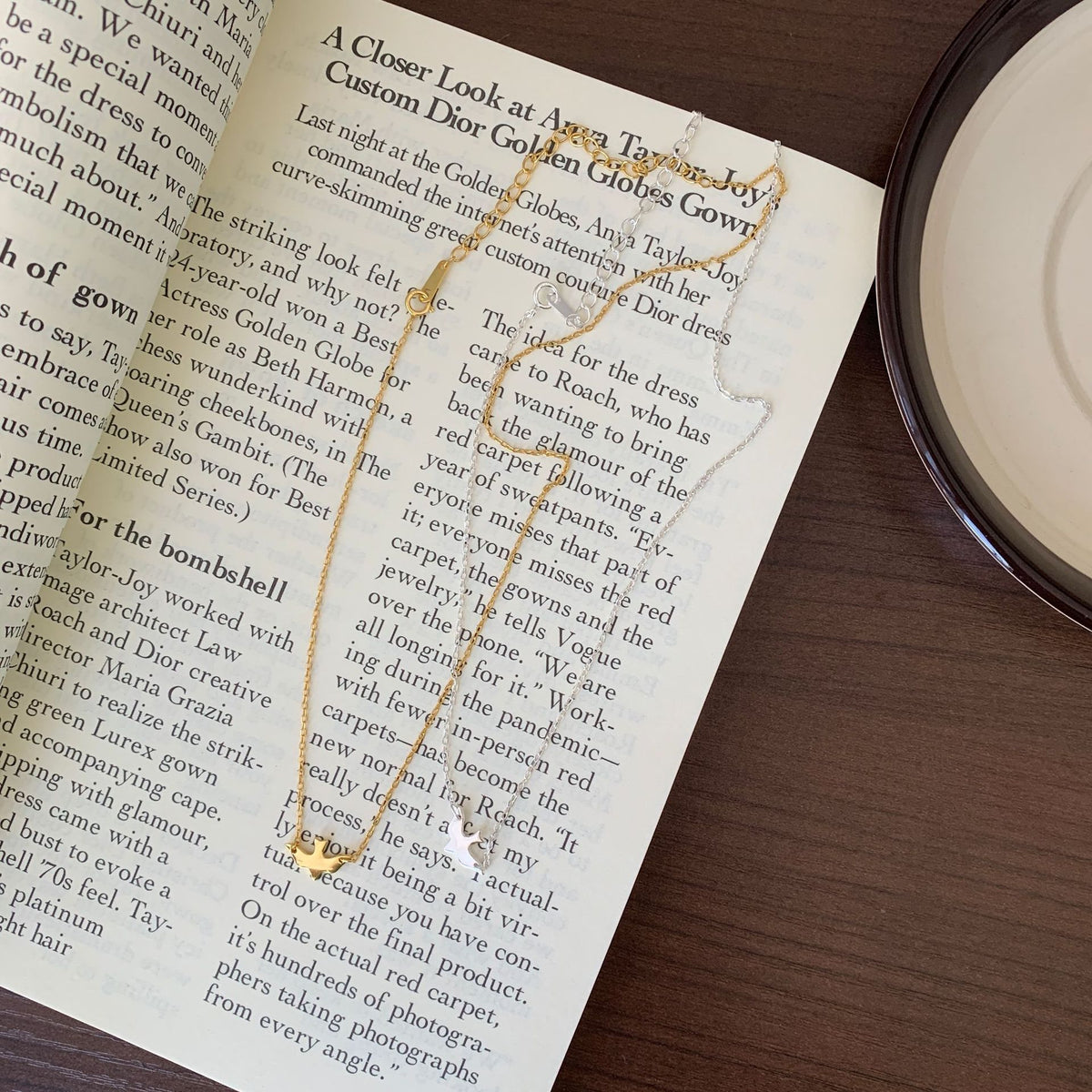 F廠-韓國韓版925純銀自由的小鳥choker項鍊短款脖鏈頸鏈飾「B456」25.05-2