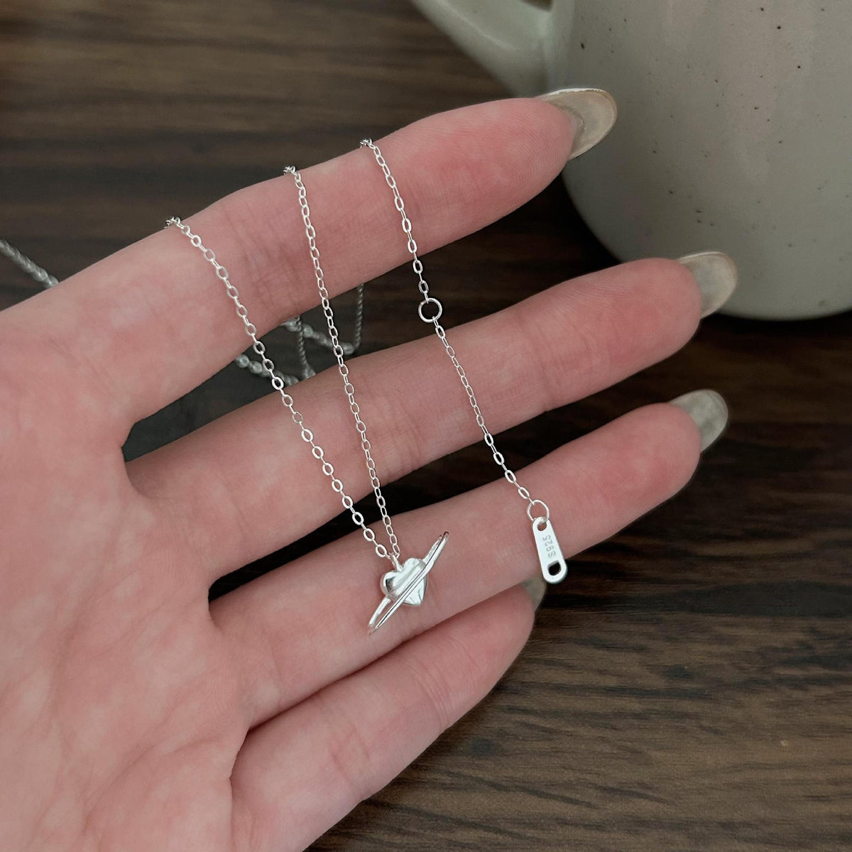 F廠-韓國韓版925愛心項鍊簡約ins網紅簡約小紅書項鍊「B1258」25.05-2