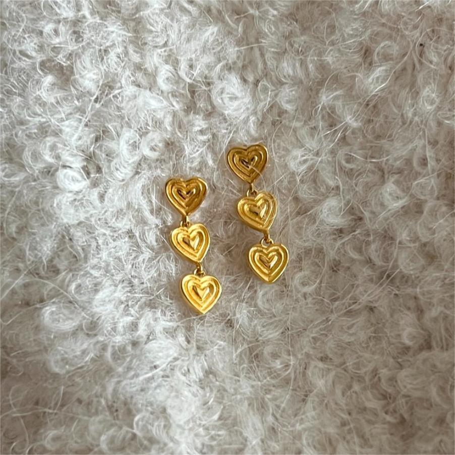 F廠-韓國韓版925純銀愛心耳釘簡約時尚氣質ins風耳環「C1180」25.06-1