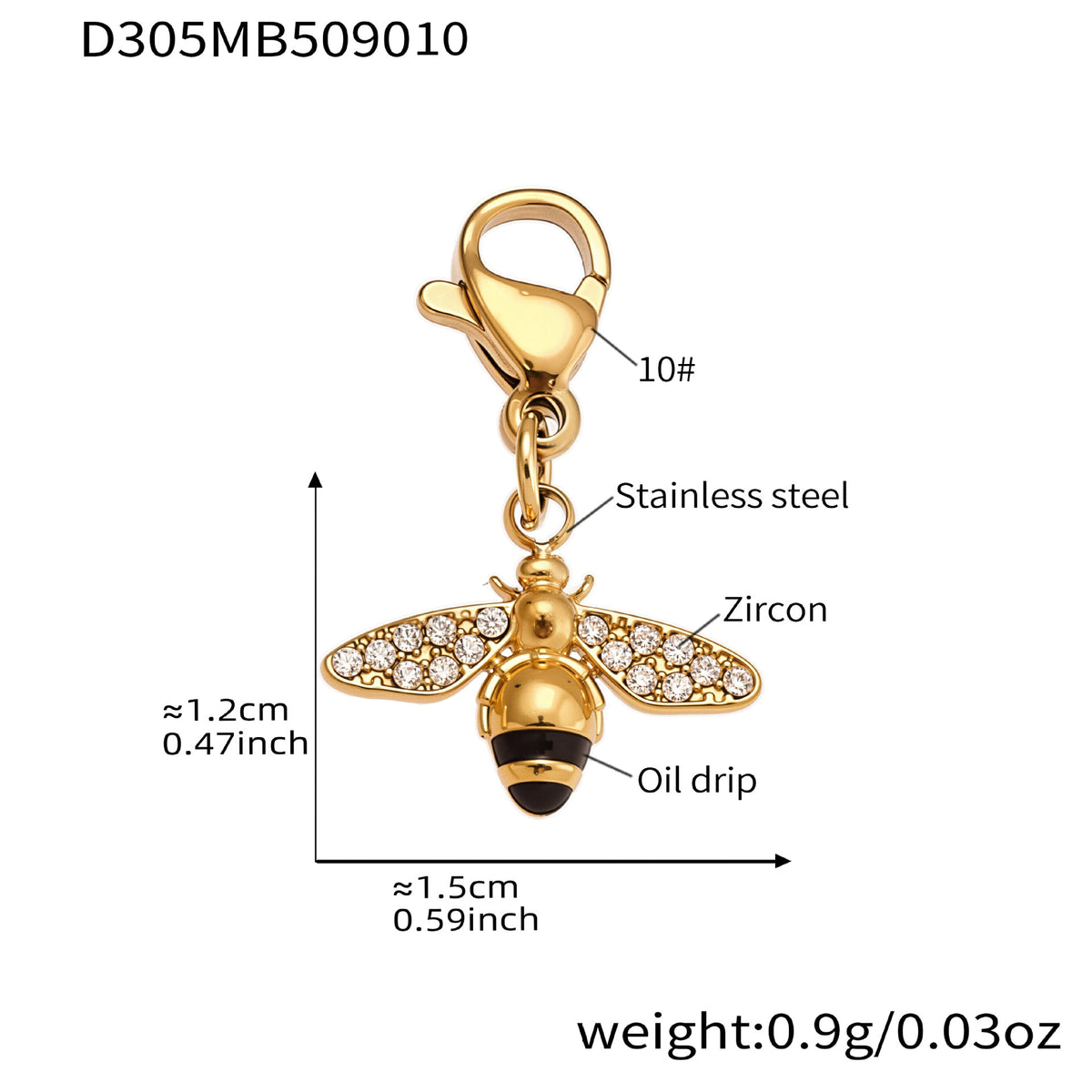 B廠-新款不鏽鋼DIY多吊墜小蜜蜂項鍊手鍊腳鏈套裝小眾時尚飾品「TXP392」25.09-3