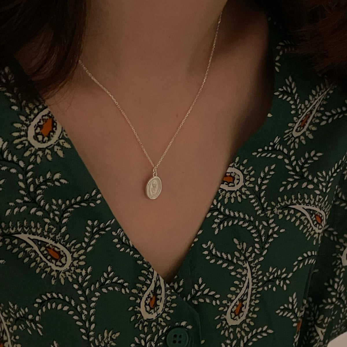 F廠-韓國韓版925純銀小花朵項鍊簡約ins網紅抖音小紅書項鍊「B1183」25.09-2