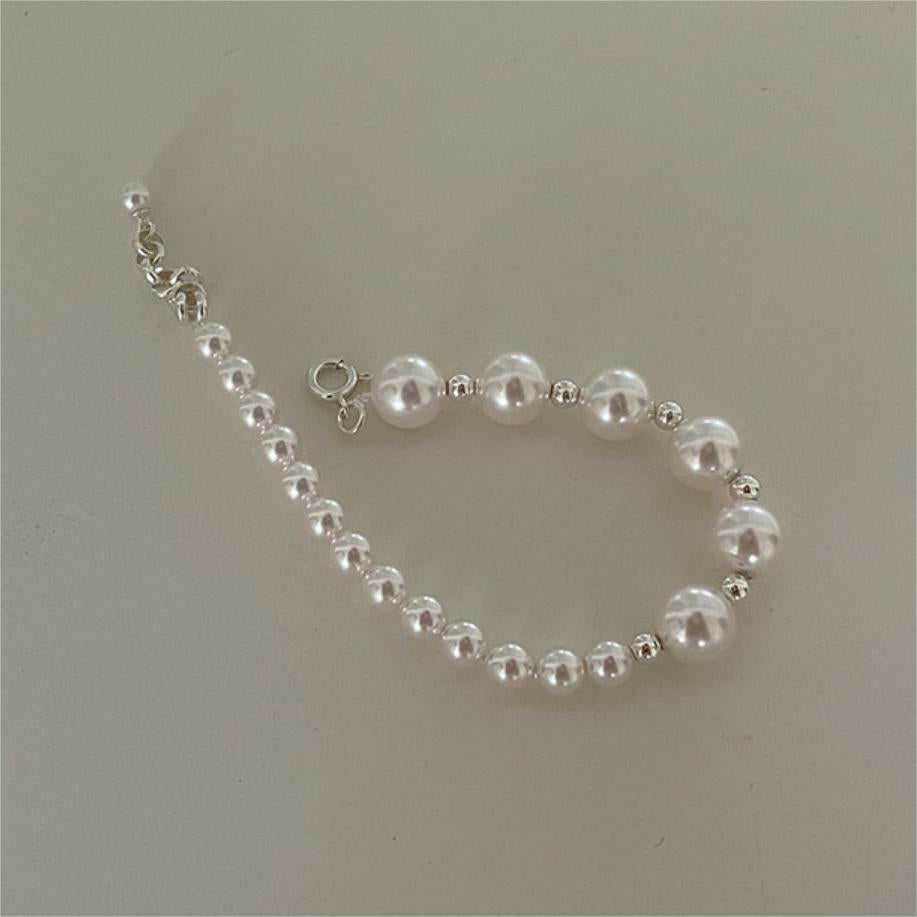 F廠-韓國韓國925純銀珍珠手鍊簡約氣質百搭INS小紅書手鍊「A361」25.07-4