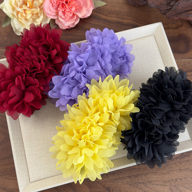 E廠-易夢玲同款花朵香蕉夾高級感氣質女盤髮馬尾抓夾一字夾扭扭夾髮夾「26965」25.05-4