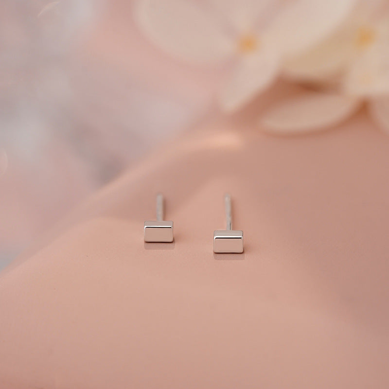 D廠-S999足銀長方形耳環幾何小眾精緻極簡風冷淡氣質清新耳飾「YC2845E」25.04-4