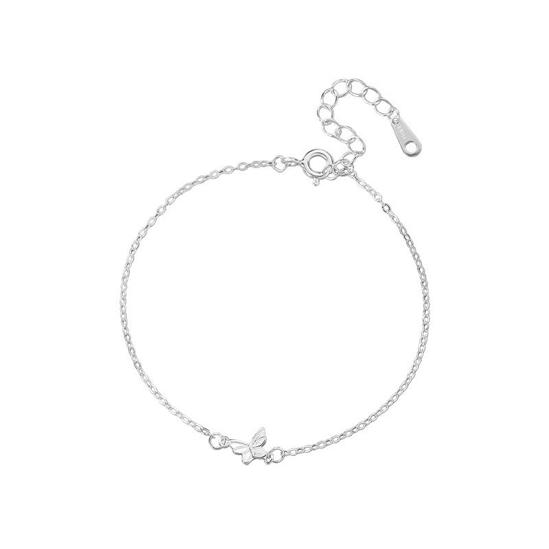 D廠-S999足銀蝴蝶手鍊森系簡約風文藝精緻氣質淡雅手飾「YC5130SL_1」25.06-4