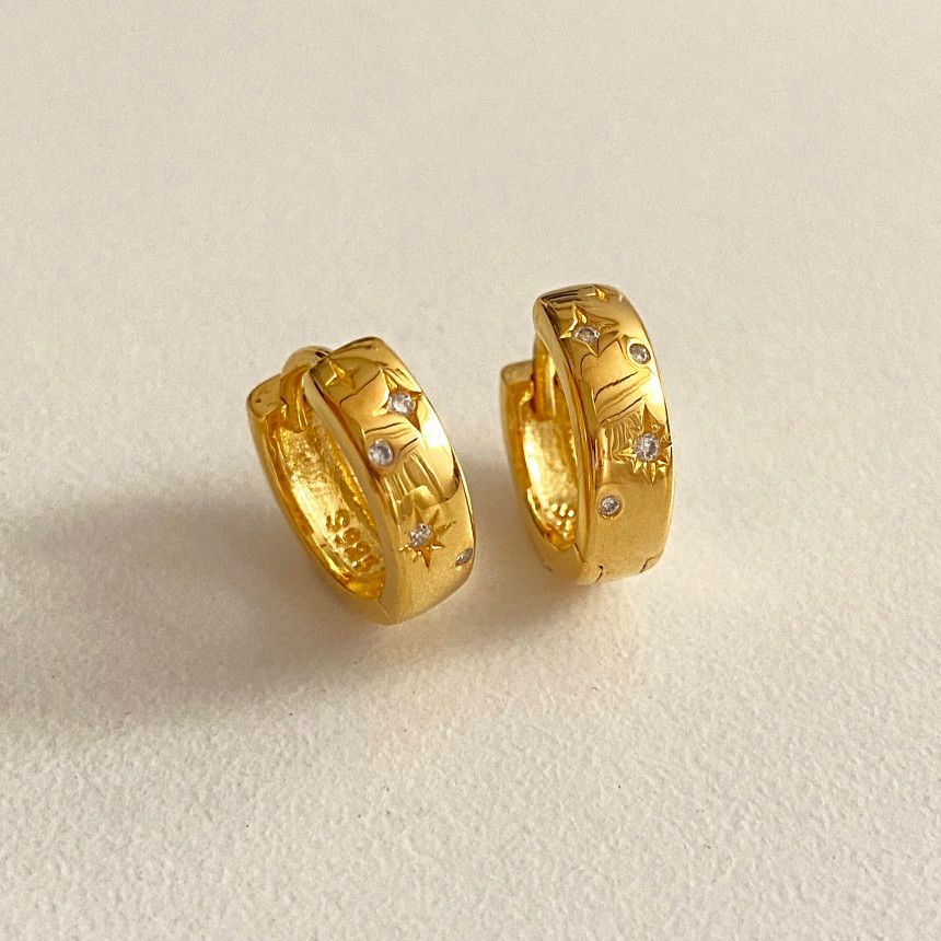 F廠-韓國韓版925純銀鋯石耳環耳釘簡約氣質百搭ins風耳飾「C1353」25.04-4