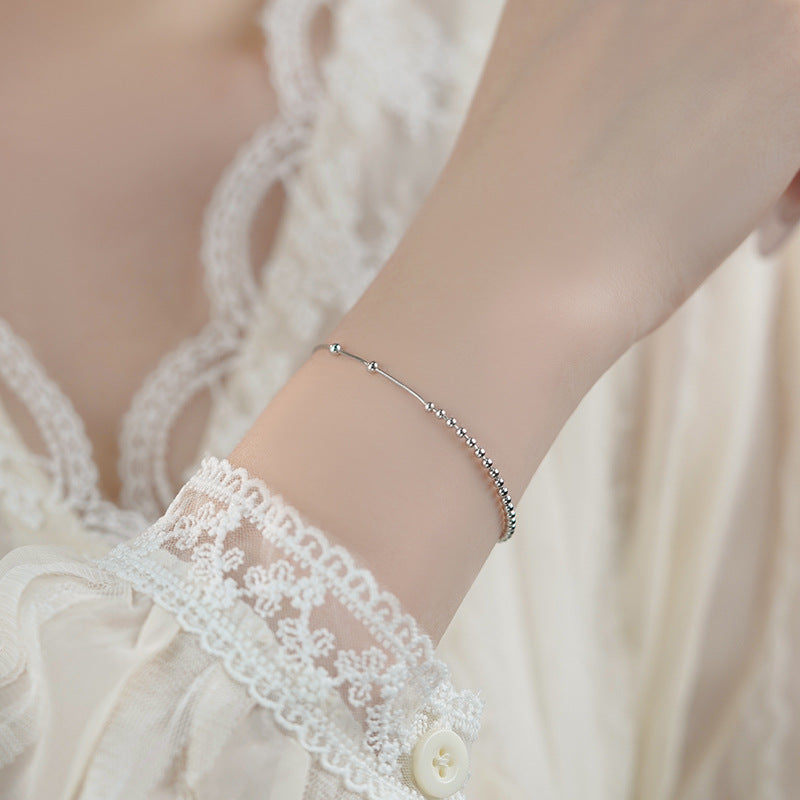 D廠-S925純銀原子手鍊極簡風幾何小眾韓風氣質精美高級手飾批發「YC4651SL_2」25.06-1