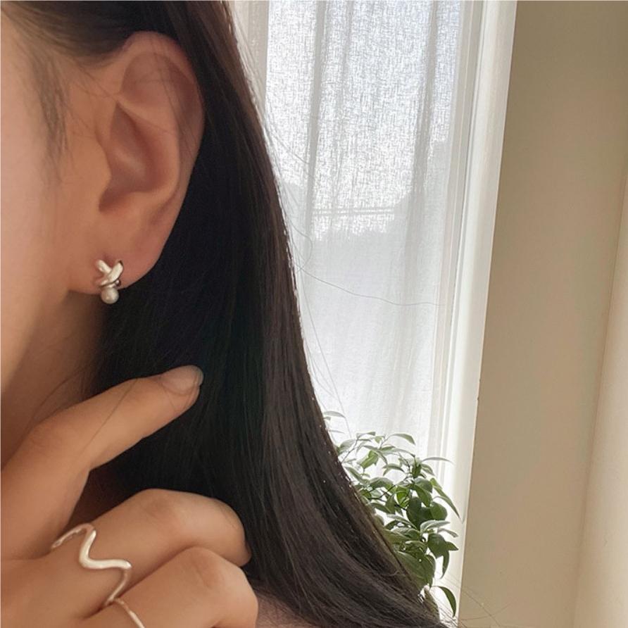 F廠-韓國韓版925純銀珍珠耳釘女簡約時尚ins風耳釘耳飾「C1058」25.09-4