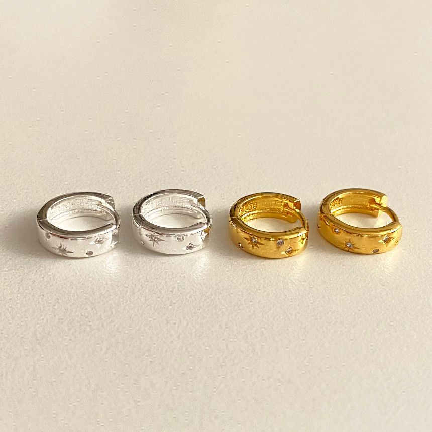 F廠-韓國韓版925純銀鋯石耳環耳釘簡約氣質百搭ins風耳飾「C1353」25.04-4