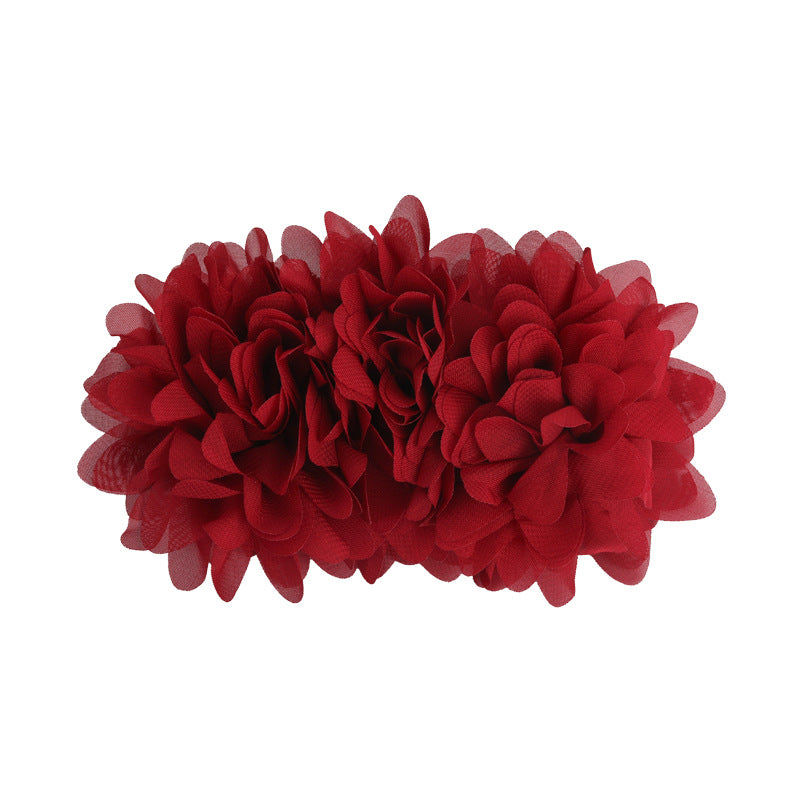 E廠-易夢玲同款花朵香蕉夾高級感氣質女盤髮馬尾抓夾一字夾扭扭夾髮夾「26965」25.05-4