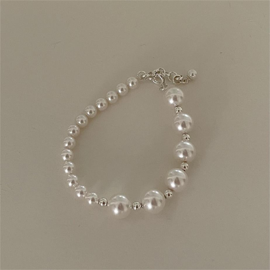 F廠-韓國韓國925純銀珍珠手鍊簡約氣質百搭INS小紅書手鍊「A361」25.07-4