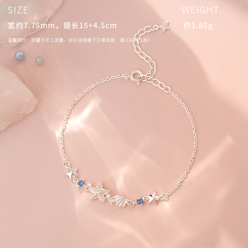 D廠-S999足銀戀夏海星套裝夏季新款小清新溫柔精美首飾批發「YC2154N_1 YC4522SL_1 YC3048E_1」25.07-4