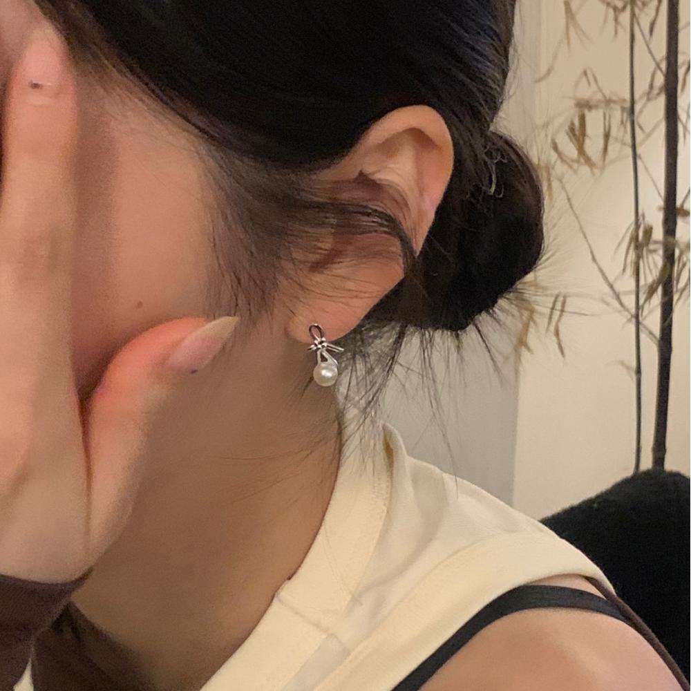 F廠-韓國韓版925純銀珍珠耳釘簡約氣質百搭ins風耳飾「C1400」25.05-1
