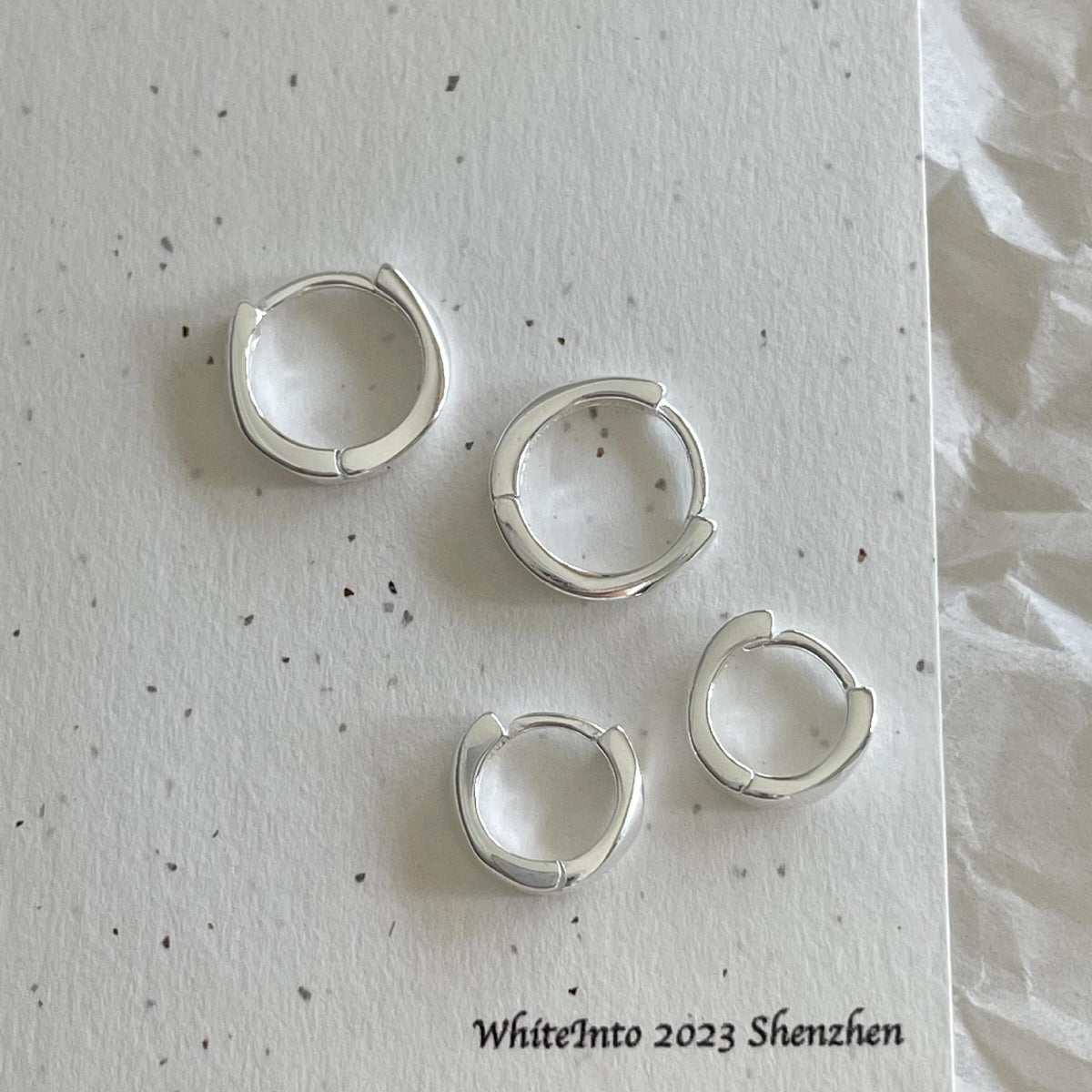 F廠-韓國韓版925純銀耳扣耳釘簡約氣質冷淡風百搭ins風耳飾「C1383」25.03-3